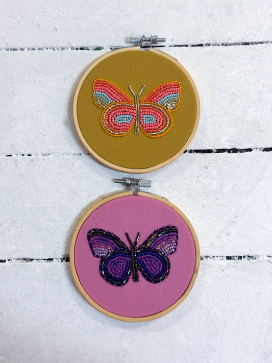 Mini Beaded Hoops - Butterflies | 26th July