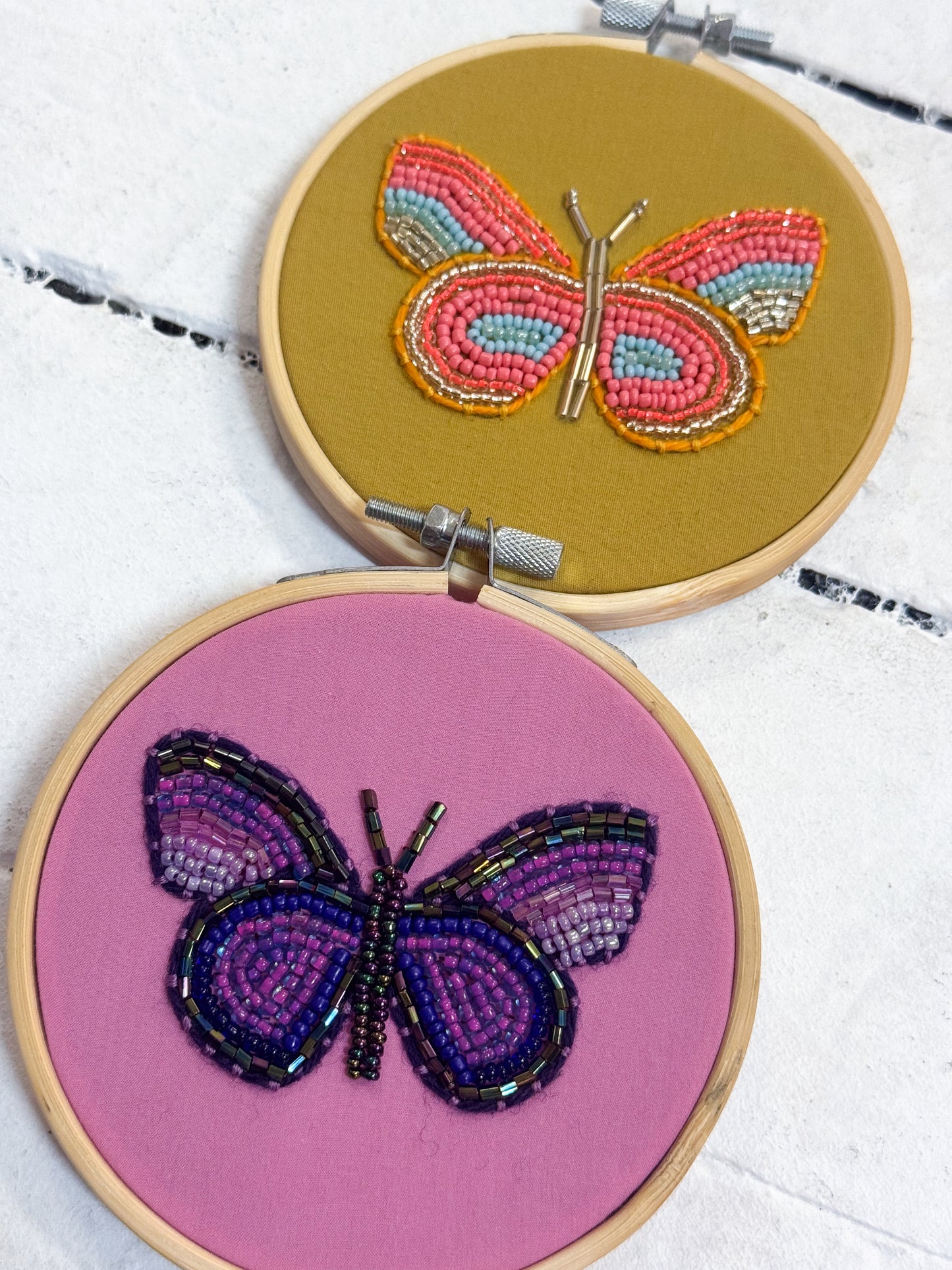 Mini Beaded Hoops - Butterflies | 30th August