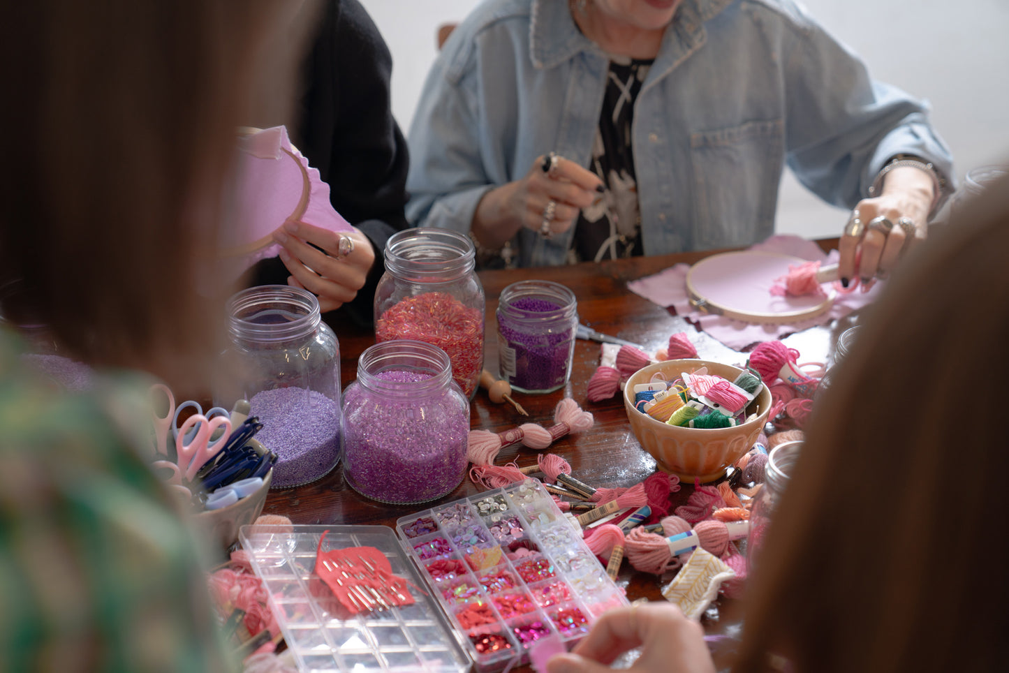 3 Day Stitched and Beaded Florals with Fleur Woods and Bella MacIsaac